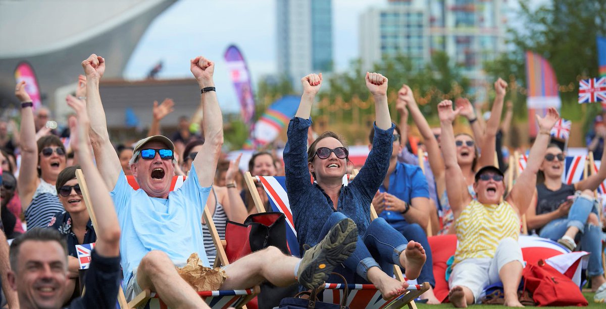 Join us to cheer on Team GB at our Fanzones in Grosvenor Square &amp; Liverpool ONE! 

Enjoy free entry, giant screens, food stalls &amp; even meet the Team GB Mascot &amp; Olympians. 

Celebrate a summer of sport with us across London &amp; Liverpool! 

#TeamGB #Olympics #Paris2024 #Fanzones