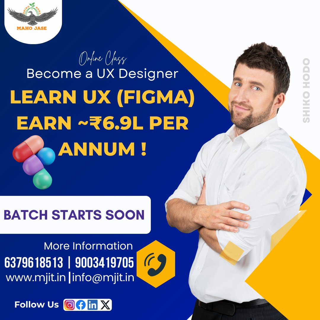 mahojase's tweet image. Unlock the secrets of UI/UX with Maho Jase IT&apos;s online Figma course.
Web - shorturl.at/JCiZ7
.
.
.
#Figma #FigmaCourse #UIUXDesign #FigmaTutorial  #ITServiceProvider #mjit #mahojaseit #onlinecourse #WebsiteDesign #UIUX #figmamadurai #mahojase #chennaiit #maduraiit