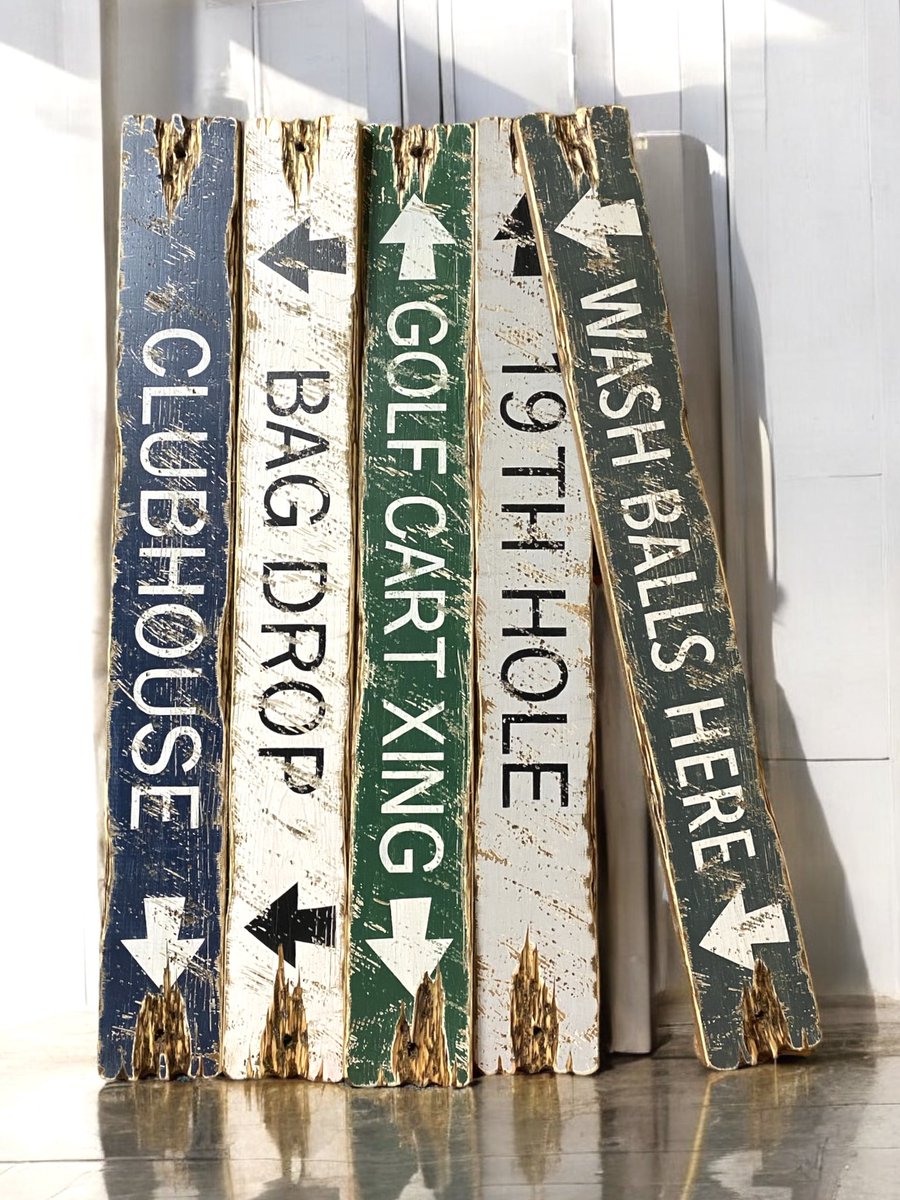 Added a couple new golf signs to the shop!! Tis the season!