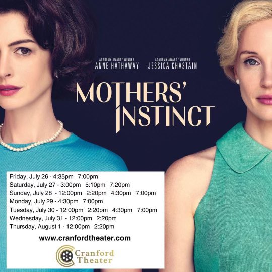 The Great Mustachio ™ 🤵🏻 (@dwschoner) on Twitter photo GO TO A THEATER‼️ Support local cinema.
MOTHER’S INSTINCT filmed 95% in #NJFilm in <a href="/visitcranford/">Downtown Cranford</a>.
Starting tonight! 📽️
The film is playing on BIG SCREEN only in 6 theaters in US for a week - before it goes to streaming.
And guess what?
Cranford Theater is one of the 6‼️ GO TO A THEATER‼️ Support local cinema.
MOTHER’S INSTINCT filmed 95% in #NJFilm in <a href="/visitcranford/">Downtown Cranford</a>.
Starting tonight! 📽️
The film is playing on BIG SCREEN only in 6 theaters in US for a week - before it goes to streaming.
And guess what?
Cranford Theater is one of the 6‼️