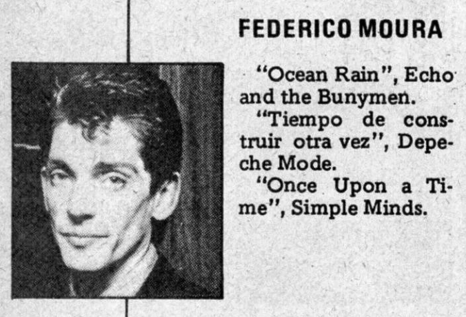 vvs00's tweet photo. Federico Moura, el Indio Solari, Luca Prodan y Melero eligen los discos del año 1985. Revista Pelo. https://t.co/ai0R2lkWbU