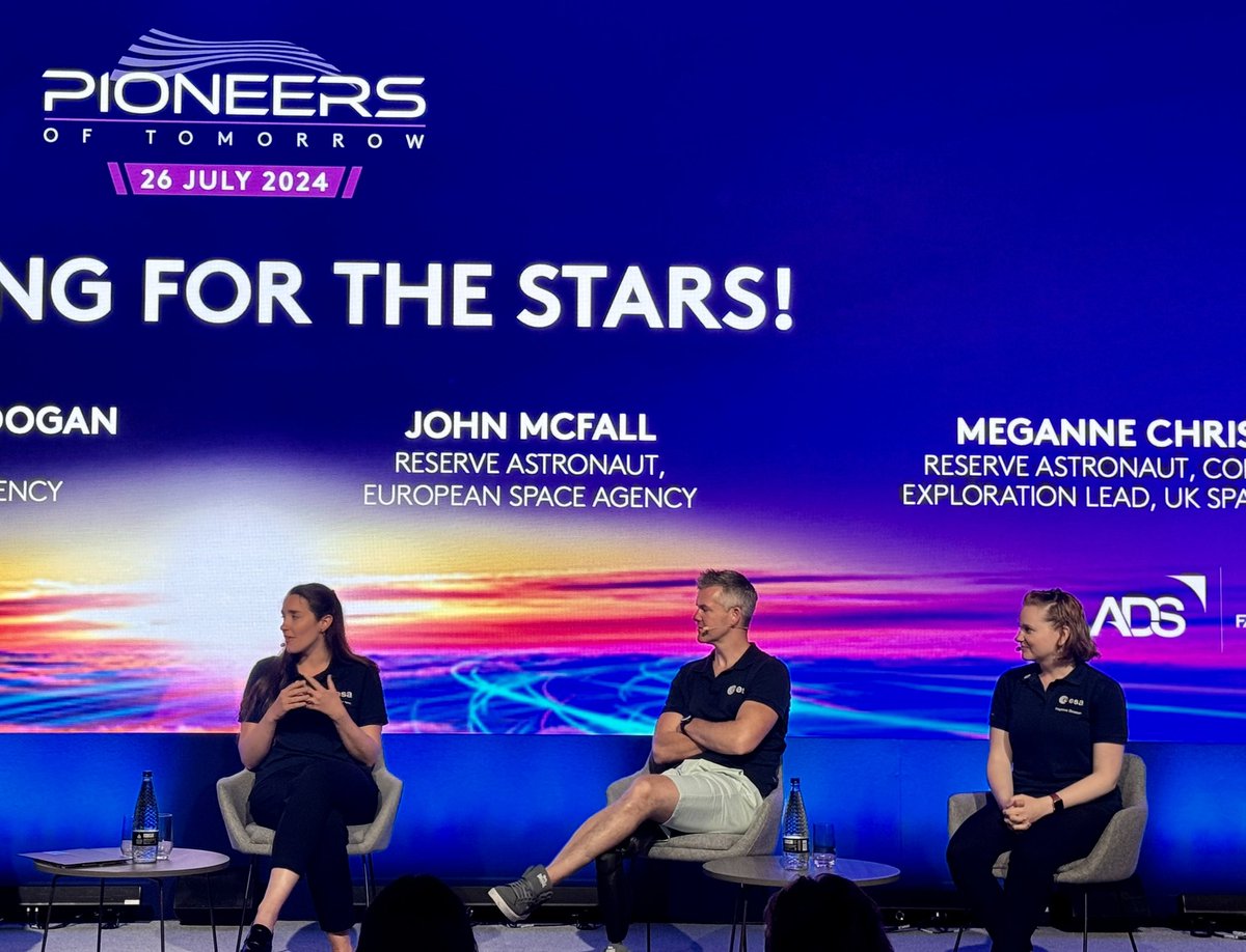 Today at <a href="/FIAFarnborough/">Farnborough Airshow</a> - for the first time since being announced in ‘22 - the entire  🇬🇧 astronaut group of <a href="/esaspaceflight/">Human Spaceflight</a> are here together!

#FIA2024