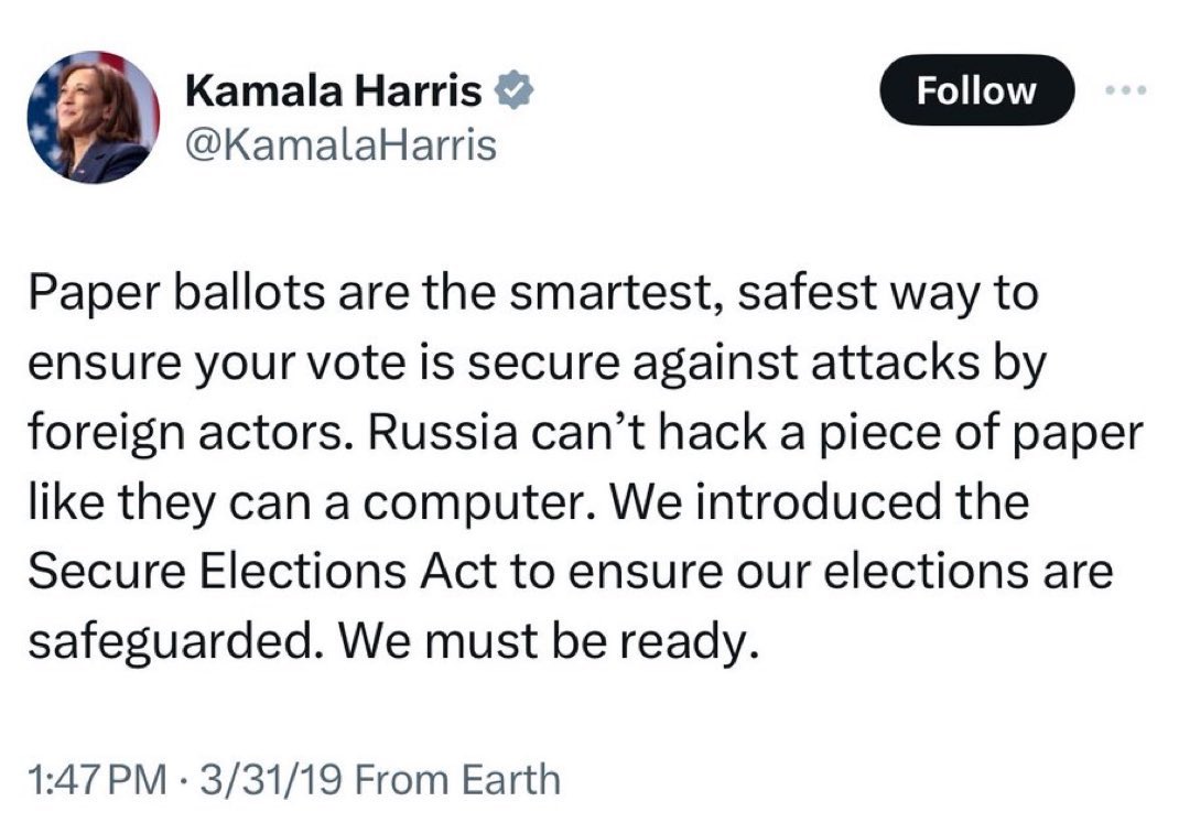 I agree with Kamala!