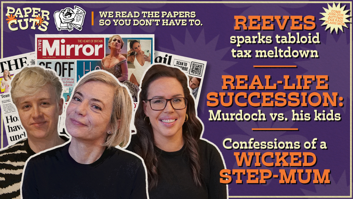 🚨NEW EPISODE🚨 Tabloids fear Labour tax raid! 💸😱 Murdoch lines up his successor 💰📺 Plus – Is this the world's worst step-mum? 😳😢

Join <a href="/msmirandasawyer/">Miranda Sawyer</a> <a href="/dnlfoxx/">Daniel Foxx</a> <a href="/_NatashaDevon/">Natasha Devon 🌈💙</a> here:  listen.podmasters.uk/PC240726BlackH…