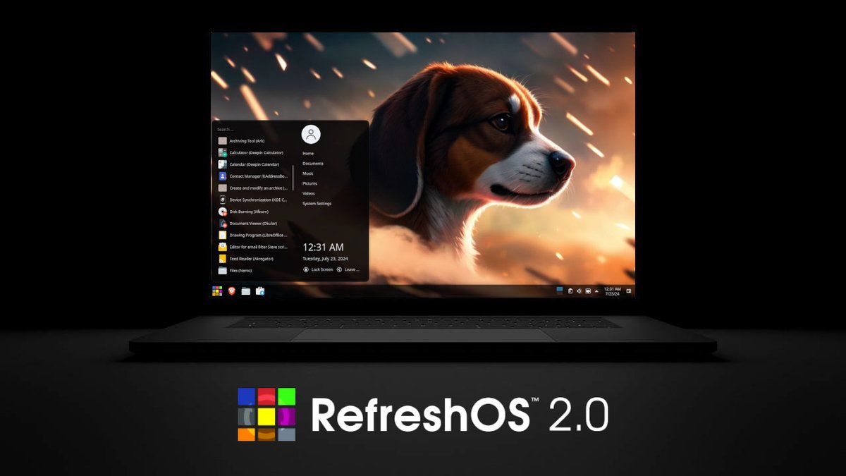 RefreshOS's tweet photo. RefreshOS 2.0 (Boundless Beagle) has arrived!! Download it here on our brand new website...

https://t.co/vUmq1cSRYd https://t.co/FvHceFeCjY