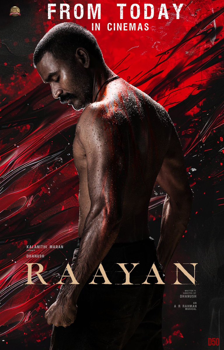 IroonMannn's tweet photo. Watched #Raayan Today 💫⭐ Perfect 50th Film for @dhanushkraja ! It will be a remarkable film in Dhanush career 🔥👌 @sunpictures

My Rating - 4.5/5 https://t.co/wMpgxHRYRH
