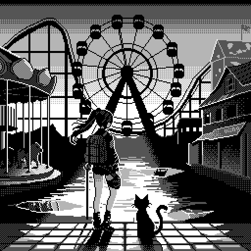 Viino_hamu86's tweet photo. dotpictのリクエストボックスより
「壊れた遊園地みたいな雰囲気の絵を描いてほしいです」

#pixelart #ドット絵 https://t.co/efwlB1O4cj