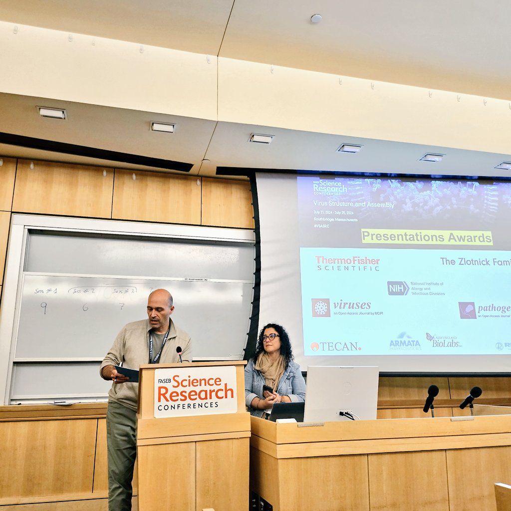 VirusEMLab's tweet image. It's great to see so many fascinating structural studies! Many thanks to Gino and Juliana for organizing this wonderful scientific event, and our deepest appreciation to our sponsors. Thanks also to all the participants for making this a great meeting. See you all in two years!