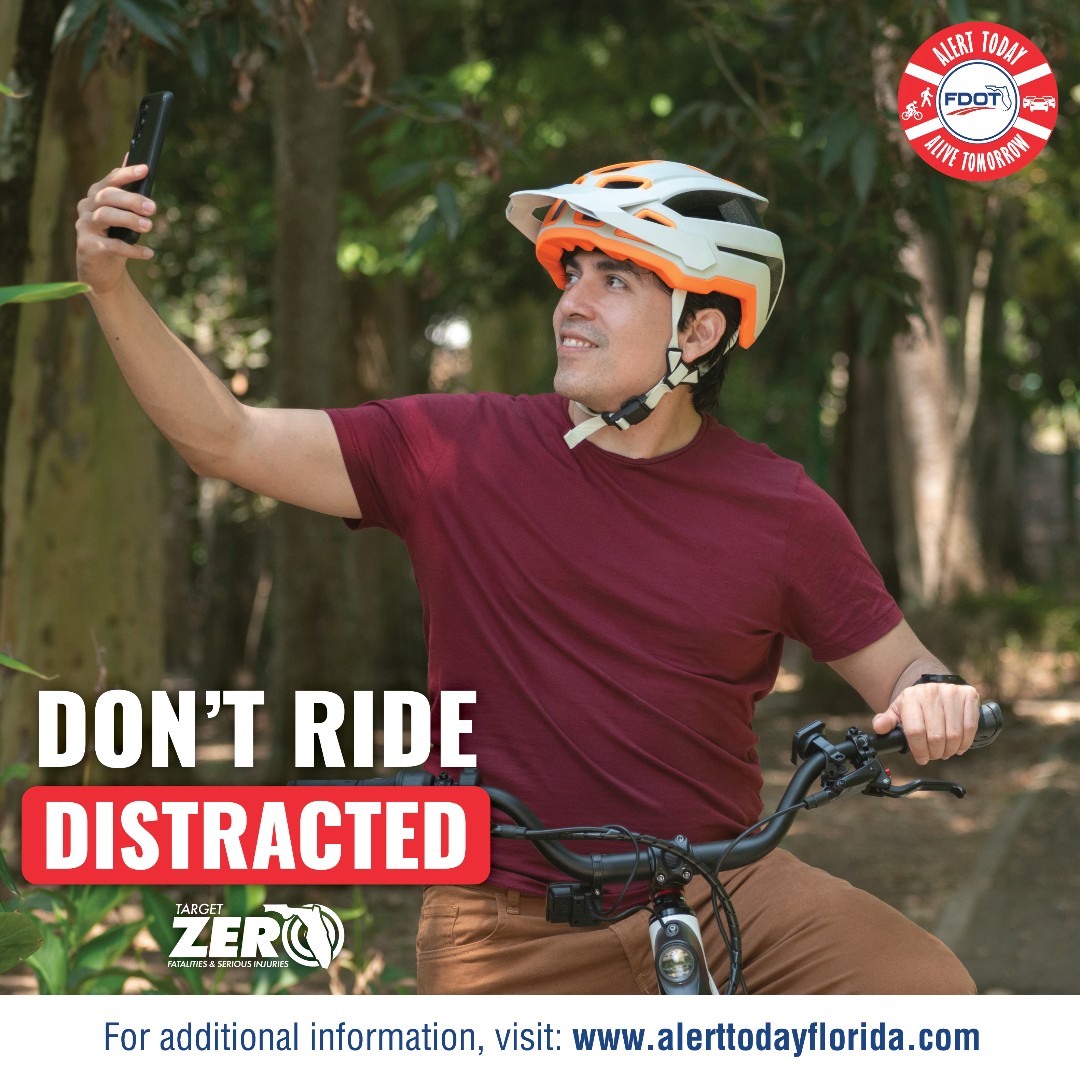 CityofMiami's tweet photo. Stay connected AFTER your ride! Don’t let distractions steal your focus. Your messages can wait—
your safety can't. Alert Today, Alive Tomorrow!
#alerttodayflorida https://t.co/8nA1lWIozj