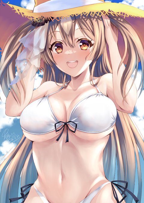 「トレーナーさん、ほーらキタちゃんですよー」両脇の髪の毛持ち上げてキタちゃんの真似するダイヤちゃんカワイイ#サトノダイヤモンド #ウマ娘 