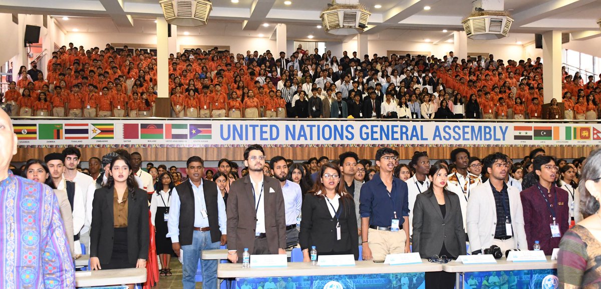 GovernorOdisha's tweet photo. Hon'ble Governor inaugurated the 12th edition of SAIMUN (Model United Nations) by SAI Education Group. Addressing more than 1000 delegates worldwide,the Governor said that #SAIMUN has evolved into an excellent & enriching conference for the participating delegates over the years. https://t.co/gGemn5ZAyK