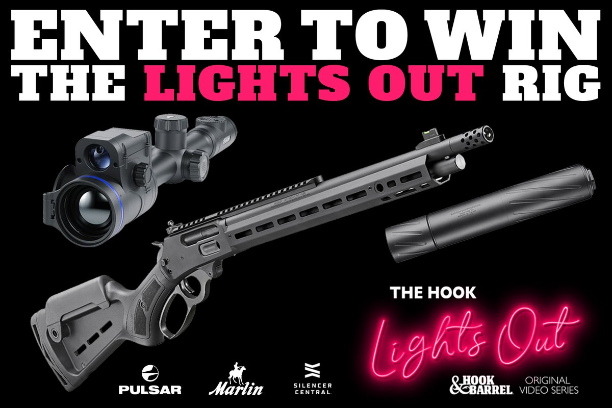 Hook & Barrel Magazine (@hookbarrelmag) on Twitter photo Here comes the BOOM! Enter for your chance to WIN the rig, as seen in THE HOOK: Lights Out, featuring <a href="/MarlinFirearms/">Marlin Firearms</a>, <a href="/Silencercentral/">Silencer Central</a> and <a href="/PulsarNV/">Pulsar USA</a>!!
ENTER for you chance at the rig HERE >> hookandbarrel.com/giveaway/ Here comes the BOOM! Enter for your chance to WIN the rig, as seen in THE HOOK: Lights Out, featuring <a href="/MarlinFirearms/">Marlin Firearms</a>, <a href="/Silencercentral/">Silencer Central</a> and <a href="/PulsarNV/">Pulsar USA</a>!!
ENTER for you chance at the rig HERE >> hookandbarrel.com/giveaway/