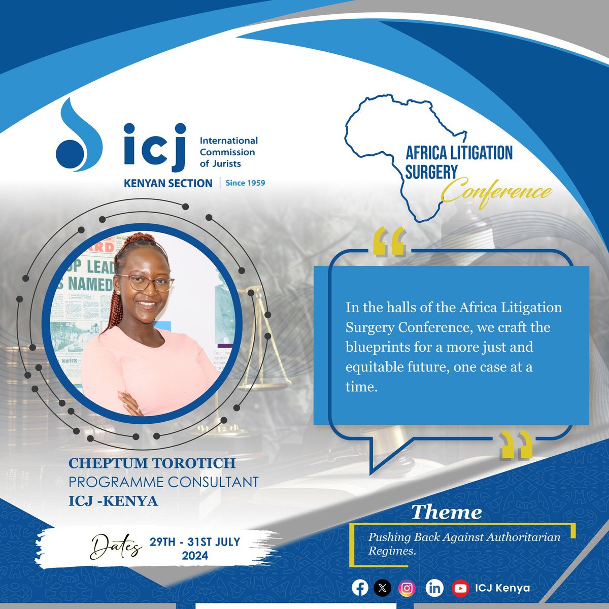 ICJKenya's tweet photo. In the halls of the Africa Litigation Surgery Conference, we craft the blueprints for a more just and equitable future, one case at a time. #ALSConference #ICJKenya https://t.co/Zm0LeRDGBN
