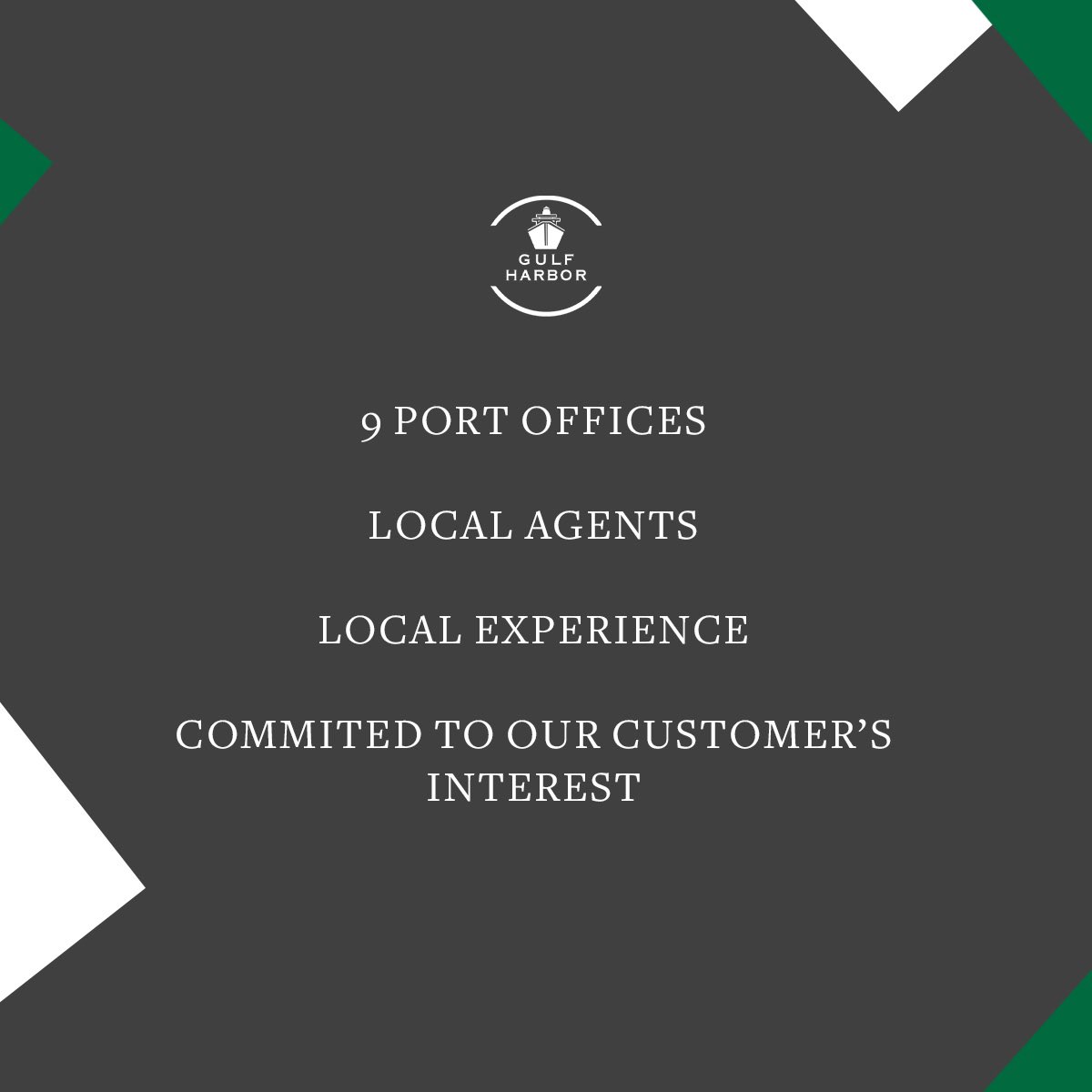 gulf_harbor_'s tweet photo. 9 offices, local agents, local expertise โ๏ธ
#gulfharbor #shippingagency #portagent #maritimeservices https://t.co/iZkdWMup4i