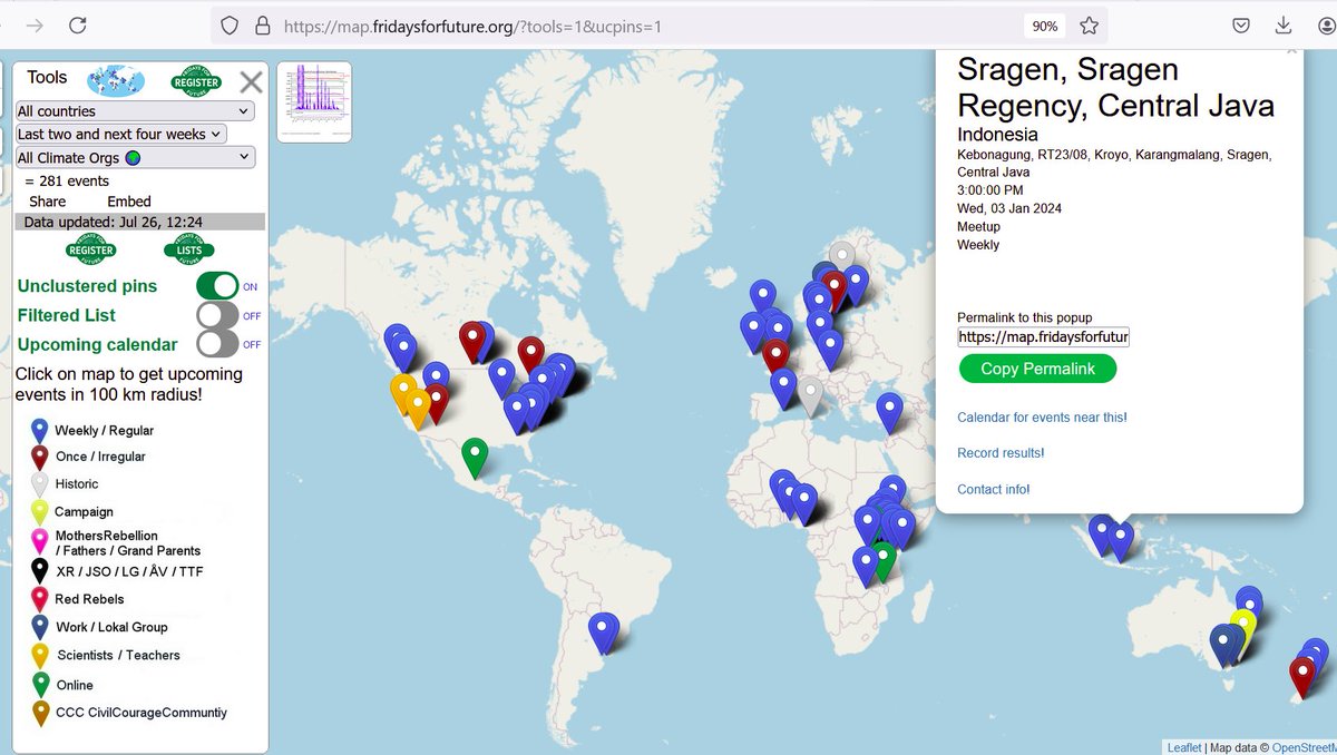 <a href="/PeterG4NES2019/">Peter Garbutt #Sortition #UBI #GND</a> <a href="/DeveshSharanPa1/">Er. Devesh Sharan Pandey</a> <a href="/ArmstrongOngera/">Armstrong Ongera</a> <a href="/sr_sweden/">Scientist Rebellion Sweden @sr-sweden.bsky.social</a> <a href="/ejwwest/">James West</a> <a href="/GeraldKutney/">Gerald Kutney - "Climate Denial in Amer. Politics"</a> <a href="/rhosking252/">Robert Redmayne Hosking 🔥🌍🔥</a> <a href="/tukwa2/">Tukwa🌍🌱</a> <a href="/KitchissippiEn1/">Kitchissippi Environmental</a> @LynGerry1 <a href="/madlove_love/">Mad Love</a> <a href="/endelstamberg/">Endel Stamberg #FightFor1Point5</a> <a href="/Cypress_NL/">Cypress (⧖)</a> <a href="/FFF_SAJ/">@FFF_SAJ ._. Sweden Årsta Janine #UprootTheSystem</a> <a href="/FFFMapRecord/">@FFFMapRecord #FridaysforFuture Map Record</a> <a href="/klimataktion/">Klimataktion</a> <a href="/a_gustavsson/">Andreas Gustavsson</a> <a href="/ETC_redaktionen/">Dagens ETC</a> <a href="/ScientistRebel1/">Scientist Rebellion</a> <a href="/ExtinctionR_SV/">Extinction Rebellion Sverige</a> <a href="/gudschy/">Gudrun Schyman</a> <a href="/stephen_hinton/">Stephen Hinton</a> <a href="/AnnaTermine2/">Anna Termine</a> <a href="/ResearchersDesk/">Researchers Desk</a> <a href="/ExtinctionR/">Extinction Rebellion Global</a> <a href="/XRebellionUK/">Extinction Rebellion UK 🌍</a> <a href="/XRebellionAus/">Extinction Rebellion Australia</a> @klimatbevakaren <a href="/KlimatSverige/">KlimatSverige</a> <a href="/NakabuyeHildaF/">Nakabuye Hilda F.</a> <a href="/AndersWijkman/">Anders Wijkman</a> <a href="/JustStop_Oil/">Just Stop Oil</a> <a href="/AufstandLastGen/">Letzte Generation</a> <a href="/GlobalWave2023/">Global Wave of Climate Action</a> <a href="/dedson10/">Olivier Dedi 🇮🇪 🌿🌍🌴🌱</a> <a href="/juststopoil/">JustStopOil Edinburgh</a> <a href="/DanniPilger/">#Hambi bleibt</a> <a href="/KaoHua3/">Ola</a> <a href="/SRTurtleIsland/">Scientist Rebellion Turtle Island (US/Canada)</a> <a href="/AEMarling/">Æ Marling</a> <a href="/Valerie4London/">Valerie Brown</a> <a href="/CarAdrianH/">Adrian Harewood</a> <a href="/DevineSean/">Sean Devine</a> <a href="/laine_johnson1/">Laine Johnson</a> <a href="/JCHIANELLO/">JOANNE CHIANELLO</a> <a href="/naciodigital/">NacióDigital</a> <a href="/monteis_maria/">Maria Monteis</a> <a href="/ArubaFaruque/">Aruba Faruque</a> <a href="/j_olwenyi/">Jonathan Olwenyi</a> <a href="/kirsty_howey/">Dr Kirsty Howey</a> Week #310 #Fridaysforfuture #July26

We have 394 strikes in 99 locations in 29 countries with 138 people recorded!
6% of the strikes have been recorded. #FFFMapSolidarity

Record on the map fridaysforfuture.org/map 
&amp; in the gamechanger.eco/action/start

Your public Voice counts!