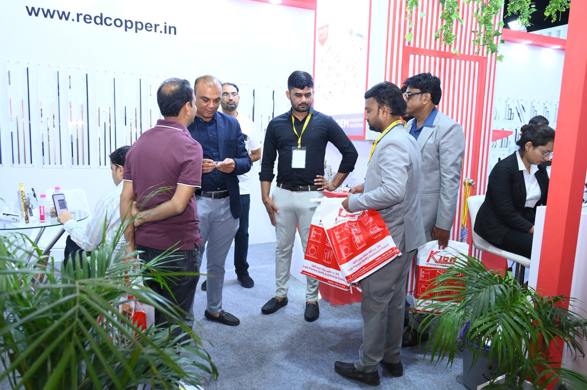 HBLFShow's tweet image. Here’s a Glimpse of RED COPPER from the HBLF Show Jaipur 2024!

Join us at the 12th Edition of HBLF Show Bangalore 2024!Mark your calendars for December 20-21-22 at BIEC, Tumkur Road.See you there!
#RedCopper #Rajkot #HardwareFittings #HBLFShow2024 #BIEC #Bangalore #Architecture