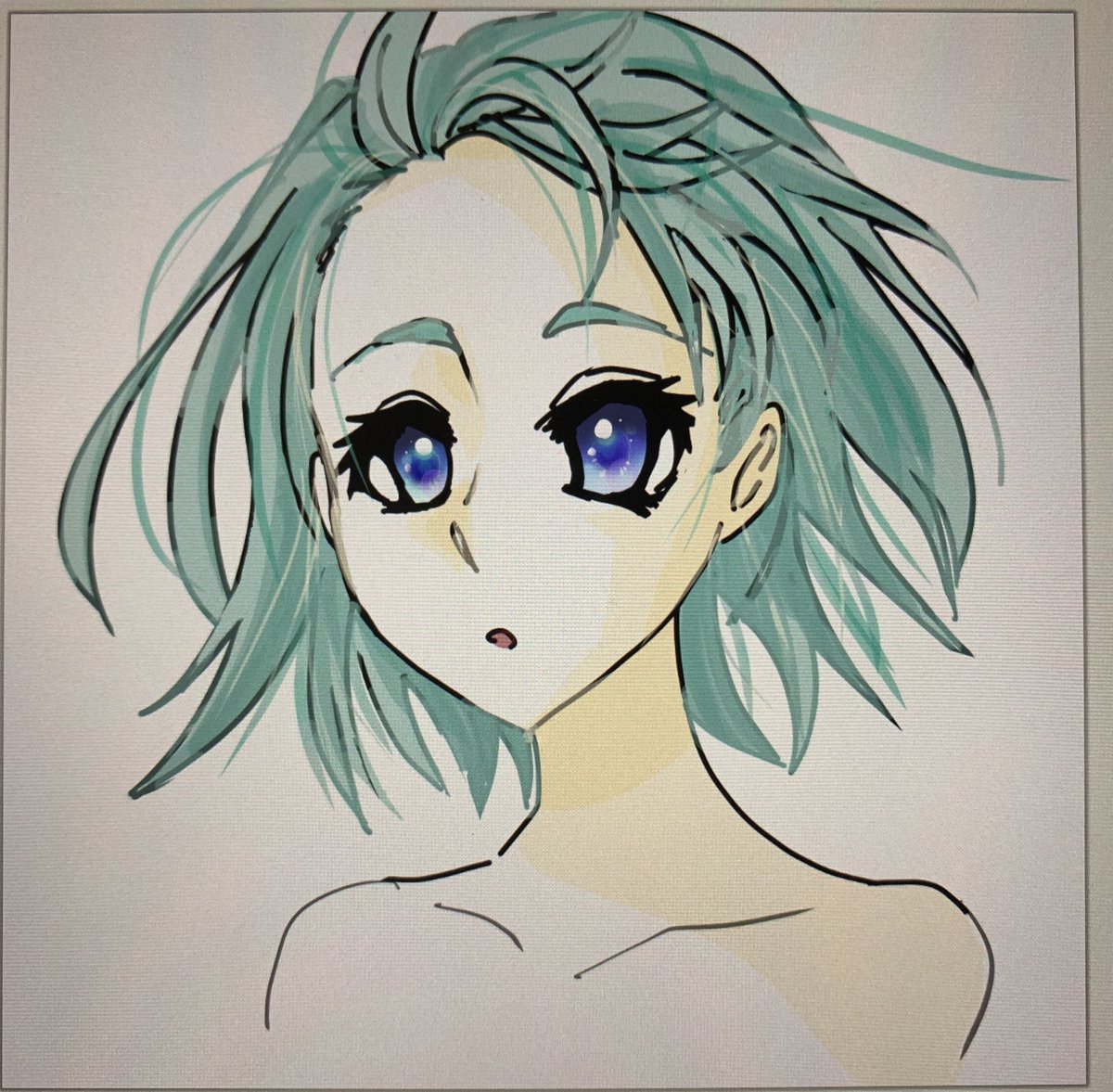 透け感のある女の子
#illustration #イラスト　#絵　#女の子イラスト