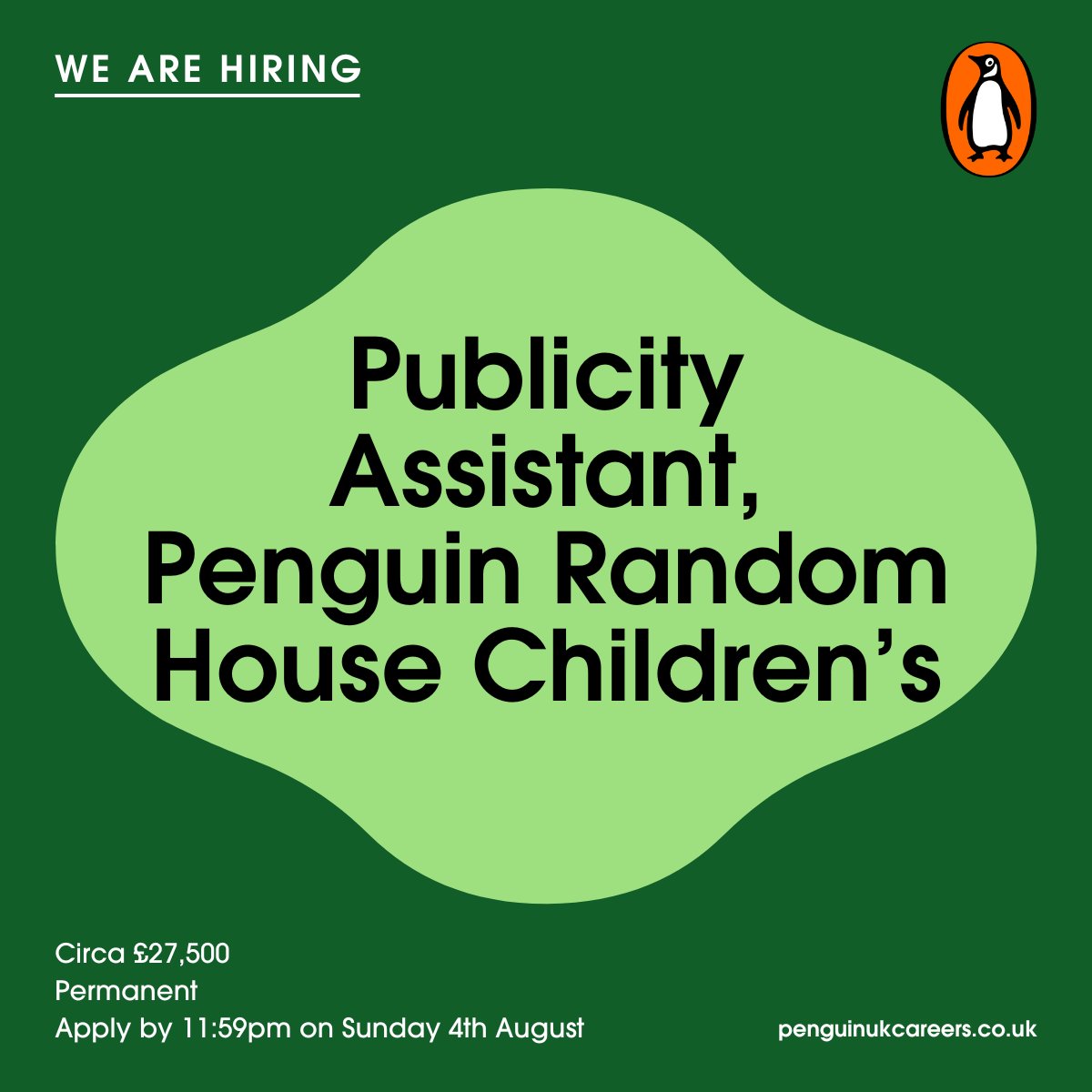 📣Entry level role alert! 📣

Want to join an award-winning PR team who work with leading children's brands and the world's best authors? Are you great with people, highly-organised and full of initiative? This could be the role for you!

Apply here: bit.ly/4cWaCt7