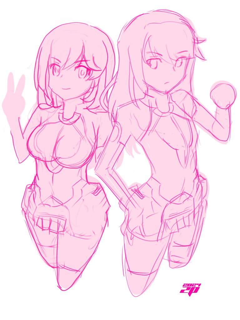 【過去ラフ】バーベナスーツなレジェンドメリバニ 