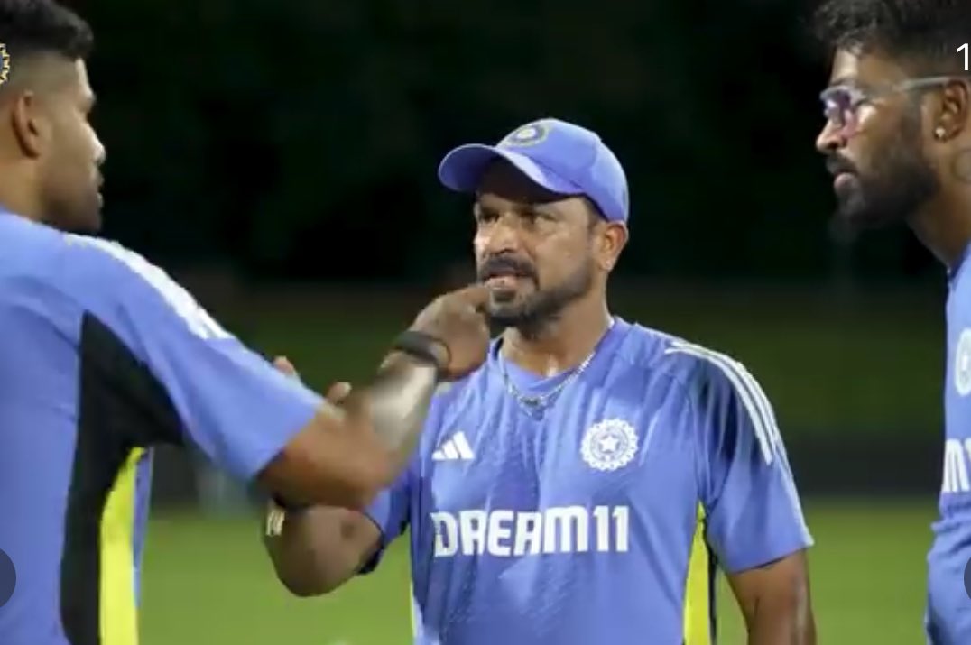 Can’t remember him relaxing for a bit during practice - in his second stint with the team looked very similar 
 Fielding coach - <a href="/dilip_cc/">Dilip</a>