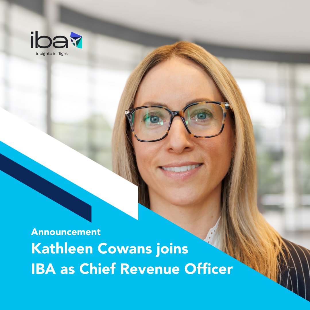 IBAaviation's tweet photo. We are thrilled to announce the appointment of Kathleen Cowans as IBA’s new Chief Revenue Officer. 

In her new role, Kathleen will drive the commercial success of all IBA’s products and services worldwide, and for the teams that deliver them.

🔗https://t.co/I3lFGoc9uT https://t.co/GYfeIVWEbt