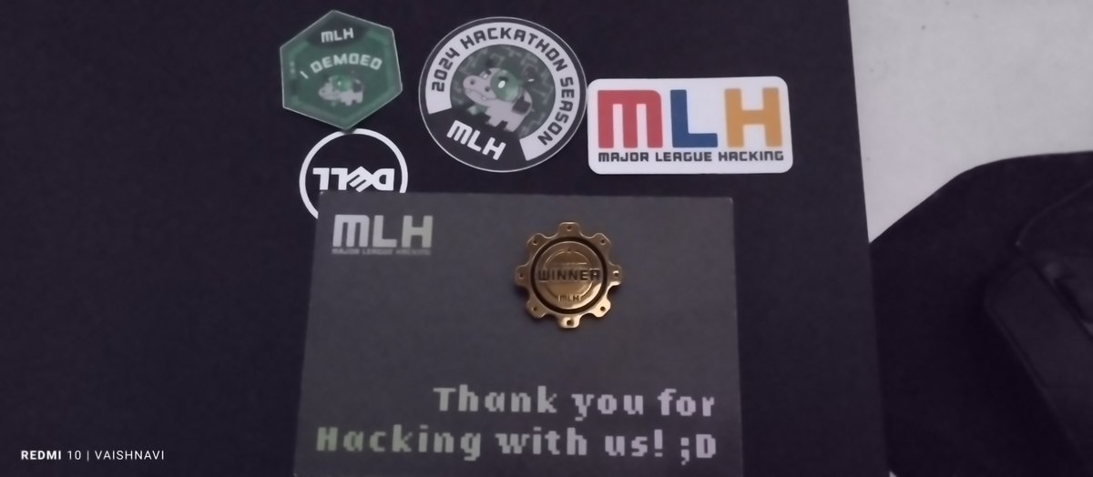 vaishnavi_k3969's tweet photo. 🎉 Just received this from @MLHacks for winning the Best Design prize in the Open Source Hackathon back in April! 🏆 I had an amazing time hacking and creating something awesome. Thanks for the fantastic event and the cool swag! 🌟 #MLH #OpenSource #Hackathon #BestDesign https://t.co/NbqH8hgmWH