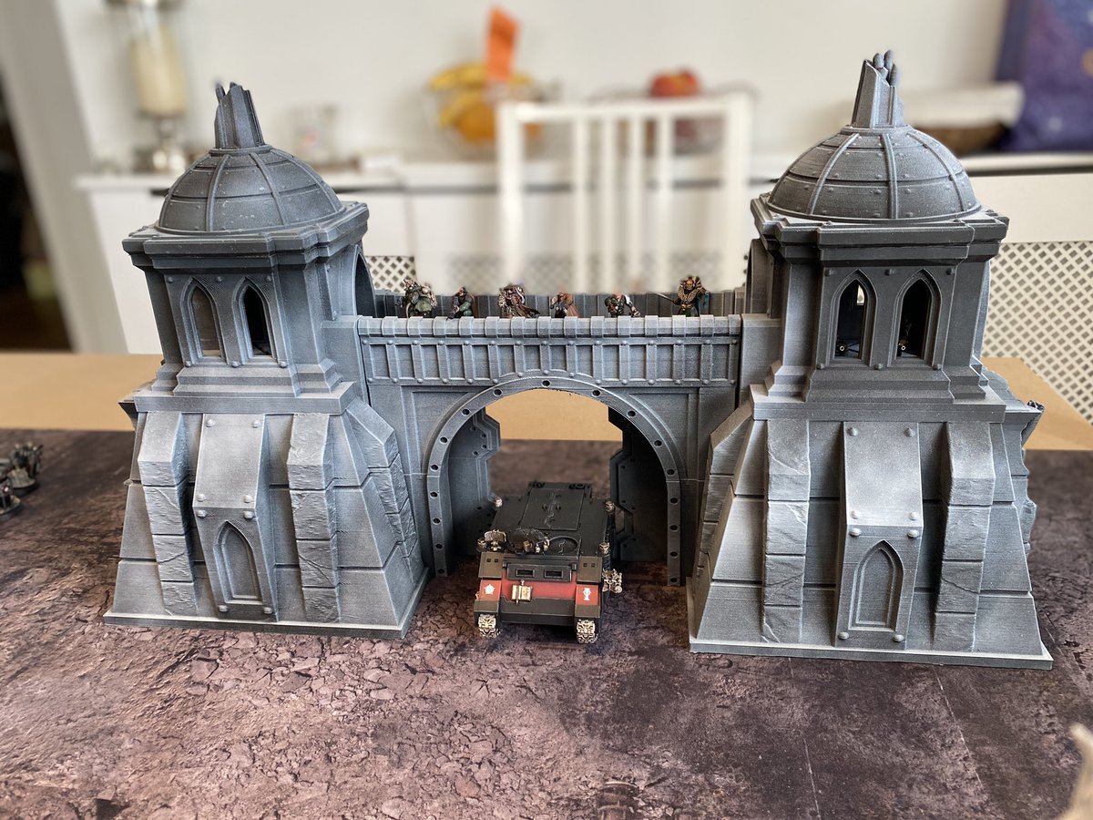 I’m OK. Yes it IS 40k scale! Products come along that demand to be big, this is one!
This covers your whole table and provides heaps of Narative setups. It’s in sub sections for storage, printed in black PLA so prime and go!
Priced competitively so fill your table #warhammer40k