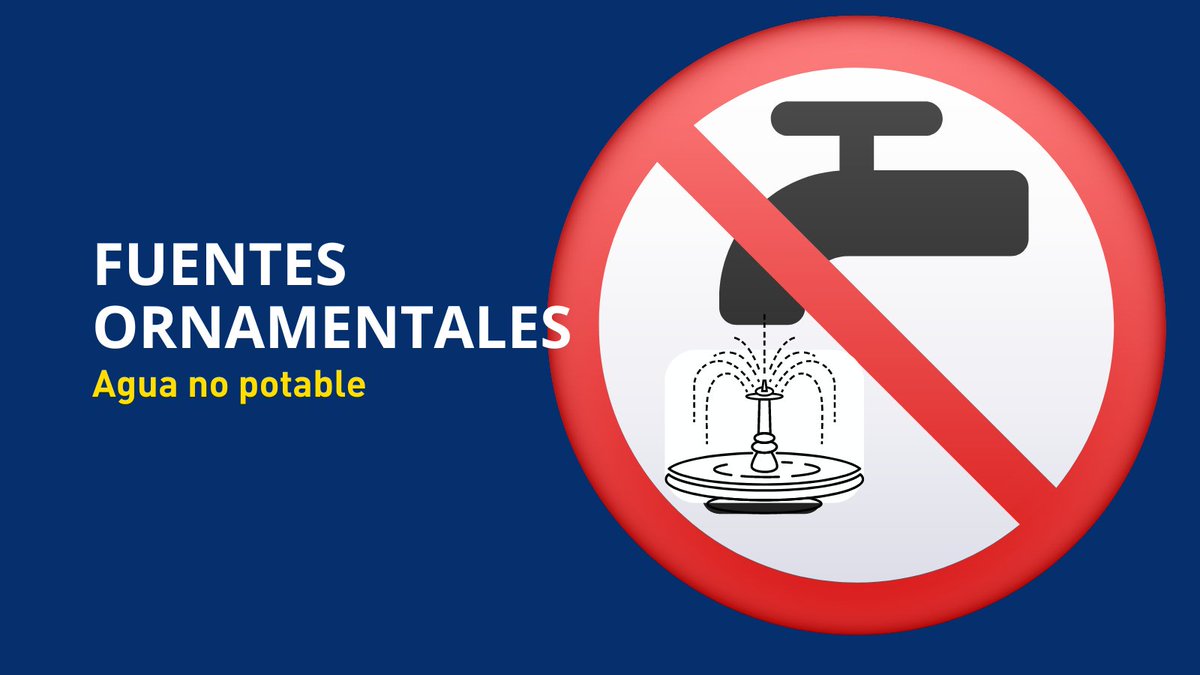 infoagamed's tweet photo. Las fuentes ornamentales de #Torrevieja ⛲ están diseñadas para embellecer nuestra ciudad, pero recuerda: ¡NO es agua potable!

No bebas ni utilices esta agua para el consumo humano. 

#AgamedCuidado https://t.co/YicpR7f6rz