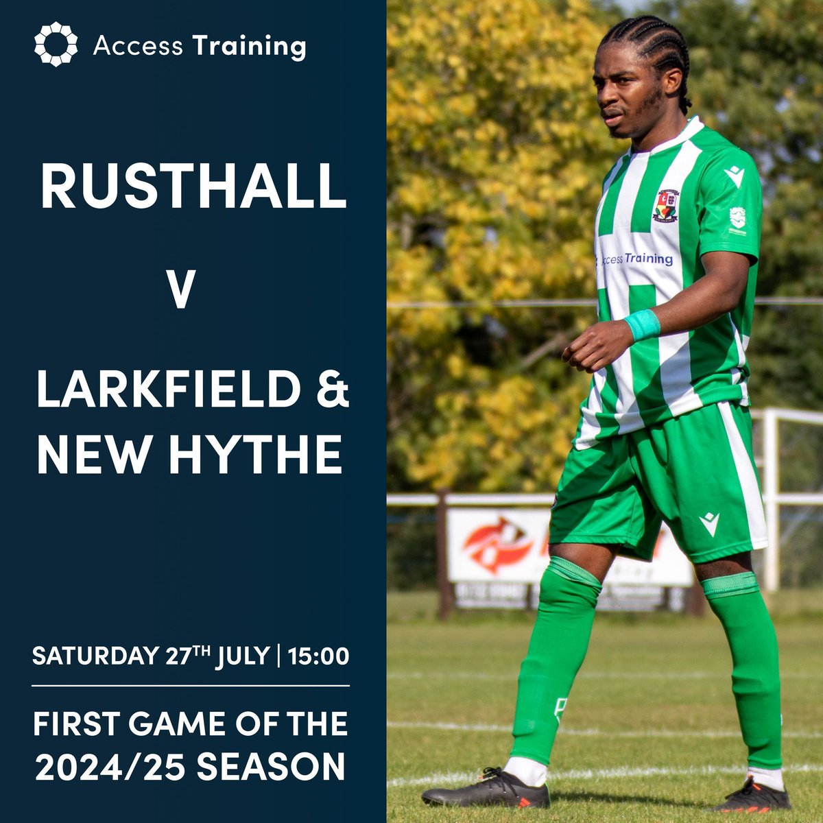 ATAcademiesUK's tweet photo. This weekend @FCRusthall play their first @SCEFLeague game of the 2024/25 season! Kick off at 3pm at the Jockey Farm Stadium. Good luck! 🟢 ⚪ #WATGAW #AccessTraining #RusthallFC #RHFC https://t.co/KiSGGdMHDO