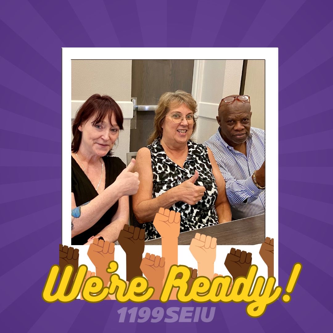 1199SEIUFlorida's tweet image. They’re ready! Are you? Support Florida nursing home workers at Aspire facilities as they get ready to fight for what they deserve - a fair contract that #RespectsUsProtectsUsPaysUsStaffsUs Tell ⁦@AspHealthGroup⁩ to #PutCareFirst ⁦@1199SEIU⁩