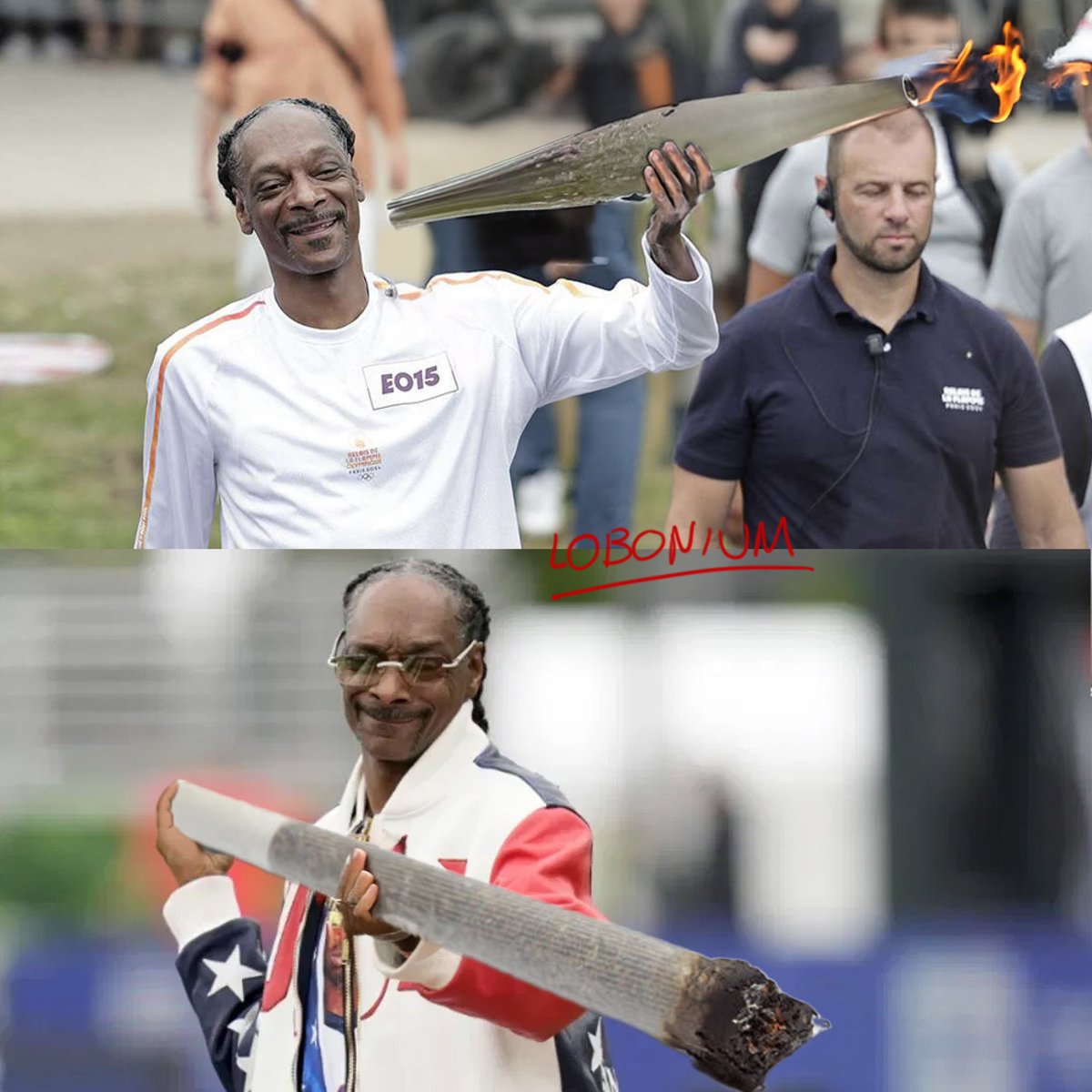 lobonium's tweet photo. @SnoopDogg  at the #paris2024olympics https://t.co/uquRzg2zjM