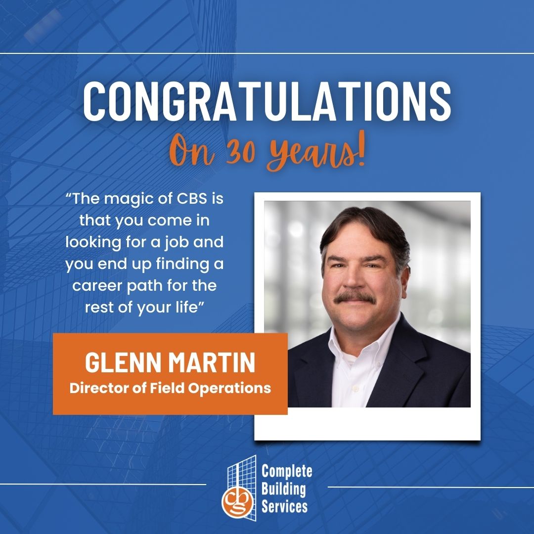 CBSfacilities's tweet photo. Glenn Martin celebrates 30 YEARS with #TeamCBS! Mike Polaski describes Glenn as βa rockstar! He's passionate about growing the next generation of facilities managers, engineers, and mechanics. His dedication to our industry is unmatchedβ #EmployeeSpotlight #FeatureFriday https://t.co/D5UL9NSrTo