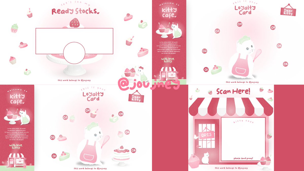 joujney's tweet photo. selamat malam semua, chae boleh minta tolong untuk ospek template setup ba di bawah? sekiranya ada kesamaan dgn ba lain pls kasih tau aku via dm yaa thank youu!✨🧁 rencananya akan aku jual kalau aman (ada muboxnya juga) 💗👀

all elements credit to canva https://t.co/Mx3oWWcrmg