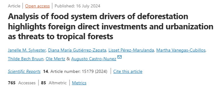 The food system is responsible for 70% of habitat and biodiversity loss. It accounts for 70% of all freshwater used by humans for irrigation and 78% of all water effluent pollution. And it produces about a third of all GHG emissions. nature.com/articles/s4159…