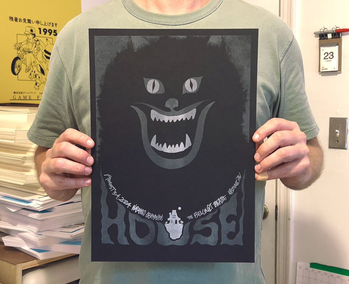 Sam's Myth (@samsmyth) on Twitter photo New HOUSE poster coming next weekend ONLY to the <a href="/Belcourt/">Belcourt Theatre</a>! Black <a href="/ghostprint_/">GHOSTPRINT</a> Risograph Edition, 12x17, only 100. At box office or with ticket preorder at Belcourt.org. #hausu #obayashi <a href="/janusfilms/">Janus Films</a> <a href="/Criterion/">Criterion Collection</a> #risograph New HOUSE poster coming next weekend ONLY to the <a href="/Belcourt/">Belcourt Theatre</a>! Black <a href="/ghostprint_/">GHOSTPRINT</a> Risograph Edition, 12x17, only 100. At box office or with ticket preorder at Belcourt.org. #hausu #obayashi <a href="/janusfilms/">Janus Films</a> <a href="/Criterion/">Criterion Collection</a> #risograph