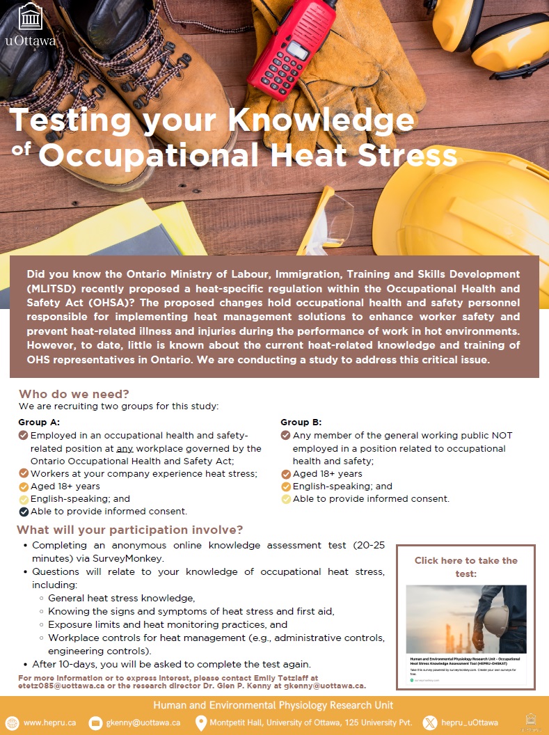 carwh (@carwh_ca) on Twitter photo Are you an OHS representative in Ontario? Participate in a study where you will be completing questions on heat-related knowledge and training. Conducted by researchers <a href="/HEPRU_uOttawa/">HEPRU uOttawa</a> Are you an OHS representative in Ontario? Participate in a study where you will be completing questions on heat-related knowledge and training. Conducted by researchers <a href="/HEPRU_uOttawa/">HEPRU uOttawa</a>