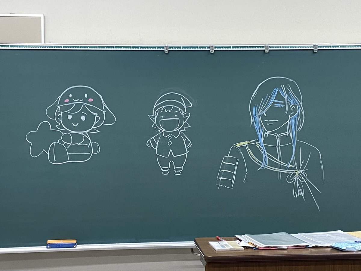 大学の前期最終授業でした。皆で七夕飾り作ったり、見知らぬキャラの見本描かされたり😂最終日の課題待ってる間、生徒が持って来た「暗殺教室」読ませてもらったり←面白さのあまり提出締切を待って差し上げたり😅←
今年も楽しかった〜🥰
学祭講演会でまた元気に会おうね
今は暑さで溶けてるけど🫠 