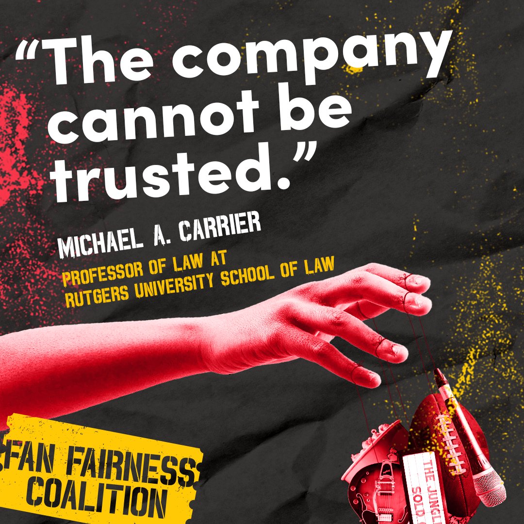 Fans deserve a better experience than Ticketmaster’s faulty platform. We agree with the DOJ and experts across the country–it’s time to break up #LiveNation-#Ticketmaster.

Enough said.

*Mic drop*