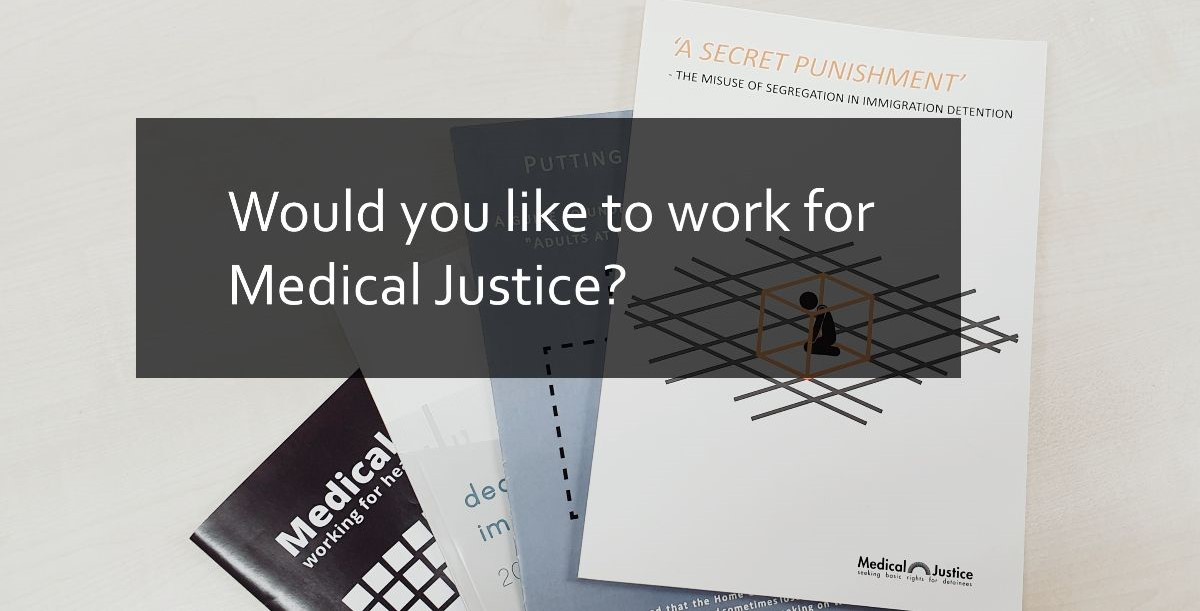 Are you as determined as we are to reduce the harm caused by immigration detention and to ultimately end it? We are hiring a new Head of Advocacy at Medical Justice

Find out more information here - medicaljustice.org.uk/vacancy-head-o…