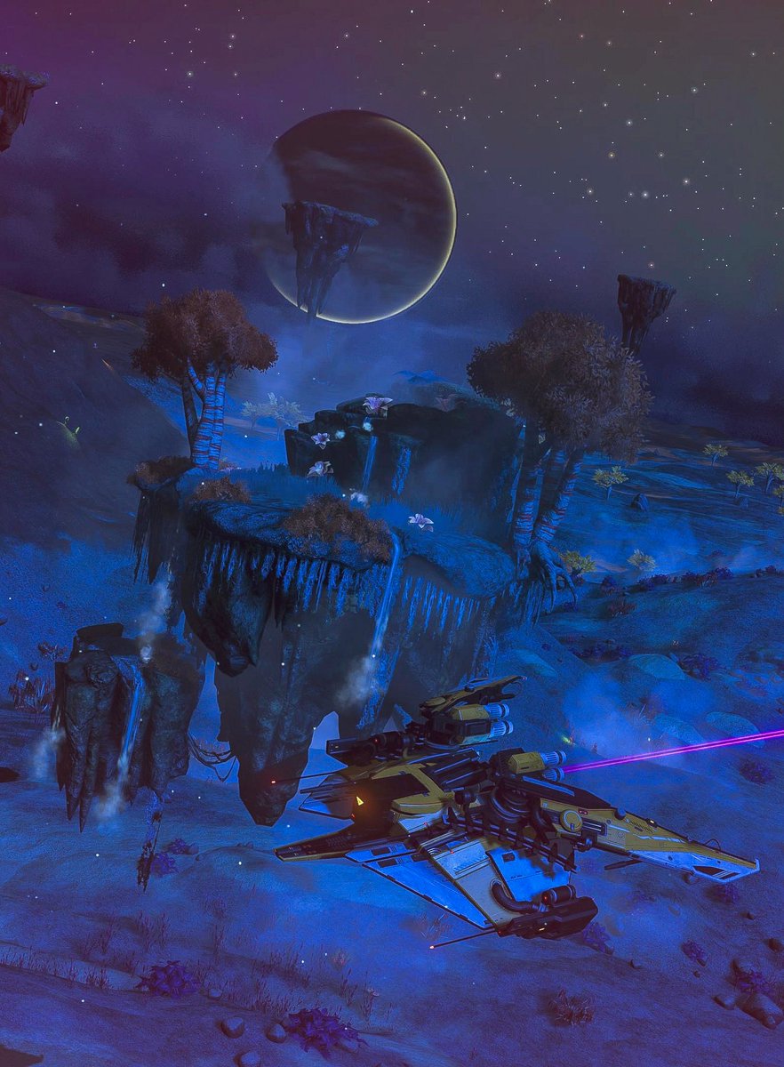 #NoMansSky  #ノーマンズスカイ
ついに浮き島のある星を発見‼︎この星結構良いかもしれない‼︎