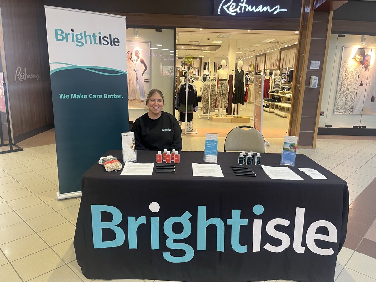 Recruitment Event! 📢
Today we are set up at the Plaza Mall in Corner Brook. Come have a chat about the many different job opportunities available with Brightisle's programs!