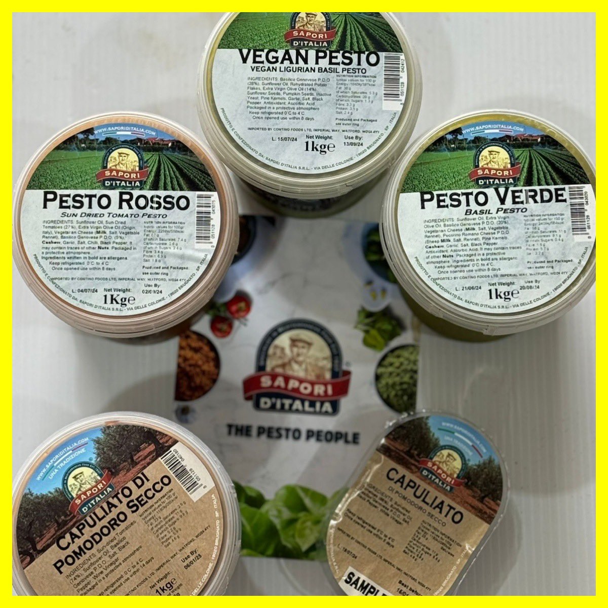 The pesto’s yet to come! 😉

We’re huge advocates of Sapori D’Italia - a *brilliant* range of the perfect pesto to complement your delicious dishes! 🇮🇹

Let us know if you’d like to purchase these in your next orders, whilst stocks last! 👀