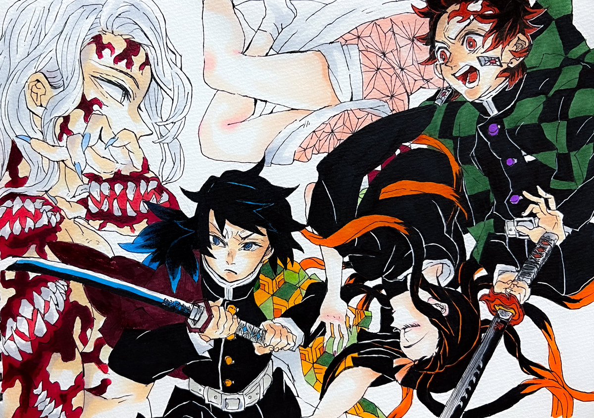 #絵描きさんと繋がりがりたい 
＃鬼滅の刃 
＃鬼滅の刃ファンアート 
＃模写