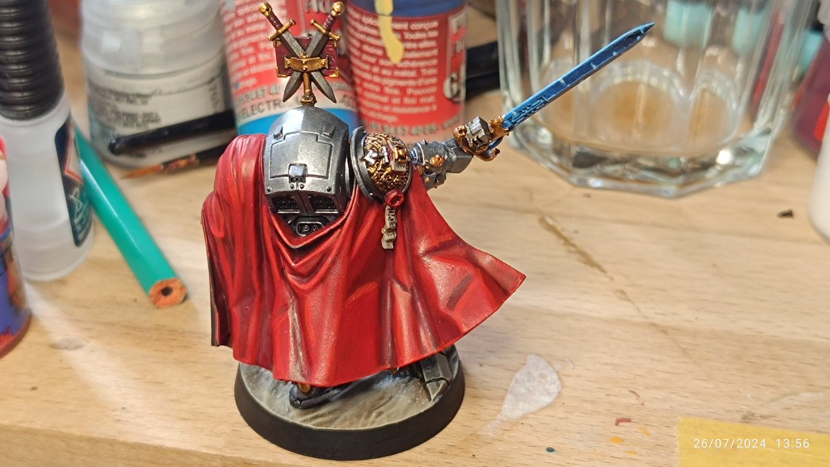 Aaand calling him done ! 
I still have made some extra step and might do a proper photoshoot later, but he's done ! 
#warhammer40k #WarhammerCommunity