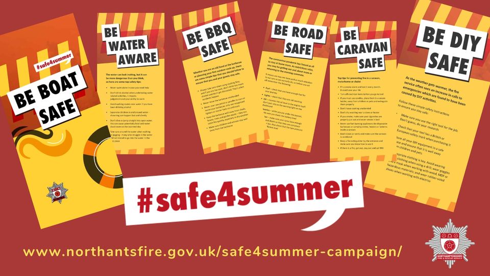 For more summer safety advice to keep you and your loved ones safe please see: northantsfire.gov.uk/safe4summer-ca…