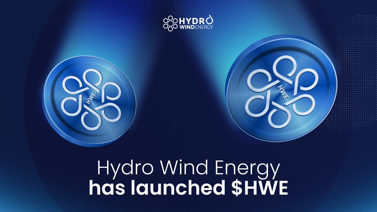 HydroWindEnergy's tweet photo. Hydro Wind Energy has launched $HWE 🚀

We make:
💧 The world's only low-cost, portable, manually powered seawater desalination device. Fresh water from seawater using human power!
🌬️ Energy system that harnesses offshore wind energy with vertical axis wind rotors and mechanical based energy storage. Clean electricity with minimal environmental impact!
💦 Disruptive tech for large-scale seawater desalination. Off-the-grid, reduces costs by 90%!
💡 Tokenizing our equity. Support our mission by getting $HWE

Find more details - https://t.co/aqD1BzzyS4

#HydroWindEnergy #RWA #Tokenization