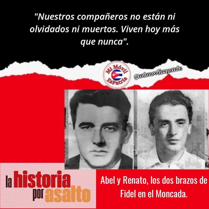 cdimarcial65727's tweet photo. #CubaPorLaVida
#CubaCoopera
#LaHistoriaPorAsalto
#ZuliaCoopera
#71Moncada Es importante recordar a los compañeros que dieron su apoyo por la causa revolucionaria. https://t.co/B3A7UHxjMB