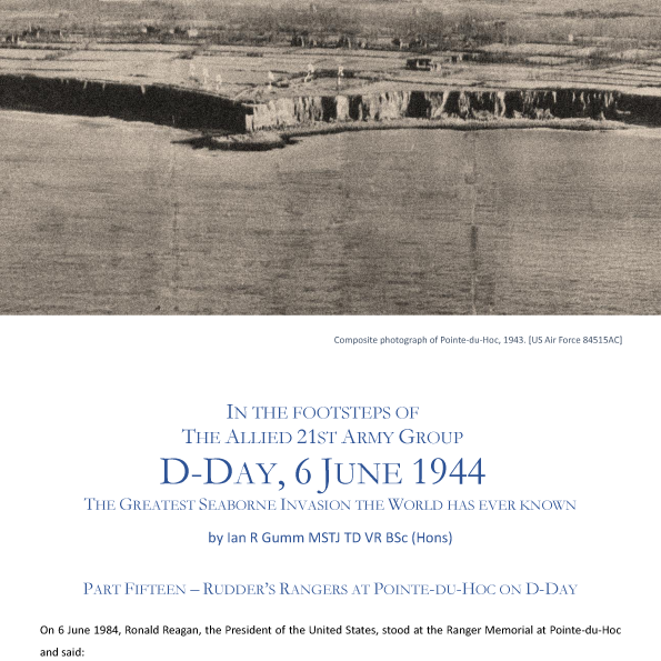 Here is Part Fifteen - Rudder's Rangers at Pointe-du-Hoc on D-Day inthefootsteps.com/dday_part_15.p… of our series commemorating the 80th Anniversary of D-Day. I hope that you find it worth waiting for. Please comment to let us know if you like these articles.