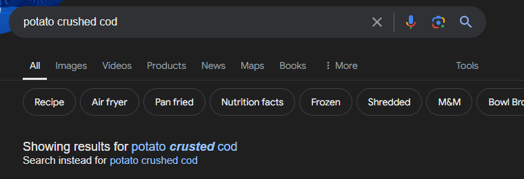 Just__Beep's tweet photo. @BoldAdvisor @RealMatK Not me reading this "Potato crushed cod" and wondering why it matters if it's crushed by a potato. I googled it, as one does when they wish to know more, only for Google to tell me I can't read 😂
Sounds ace though. Hope you enjoy/ed it! https://t.co/YDsI4KeDRe