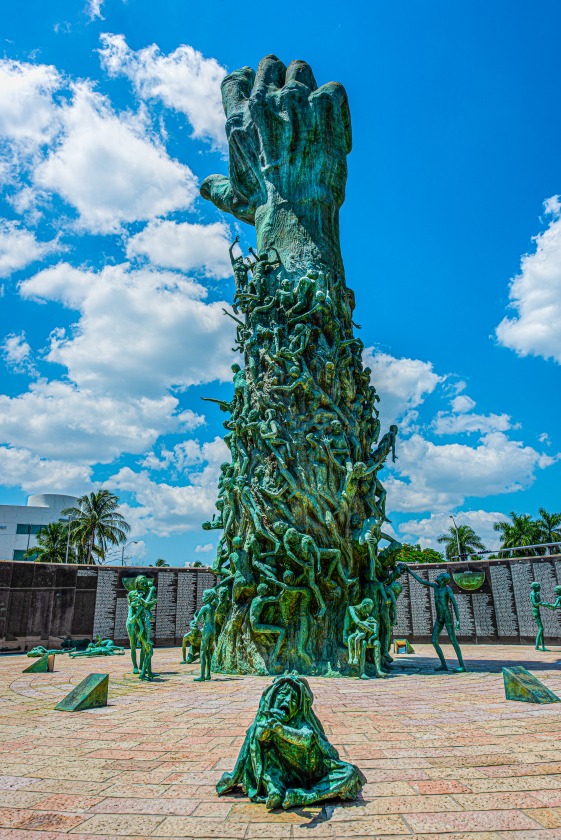 Holocaust Memorial Miami Beach has achieved international recognition and welcomes visitors from 10 a.m. – Sunset, 7 days a week. Admission is free. Visitor info at holocaustmemorialmiamibeach.org/visit/faq

Founder Dr. Helen N. Fagin, z"l, described the Memorial... click ALT on the photo